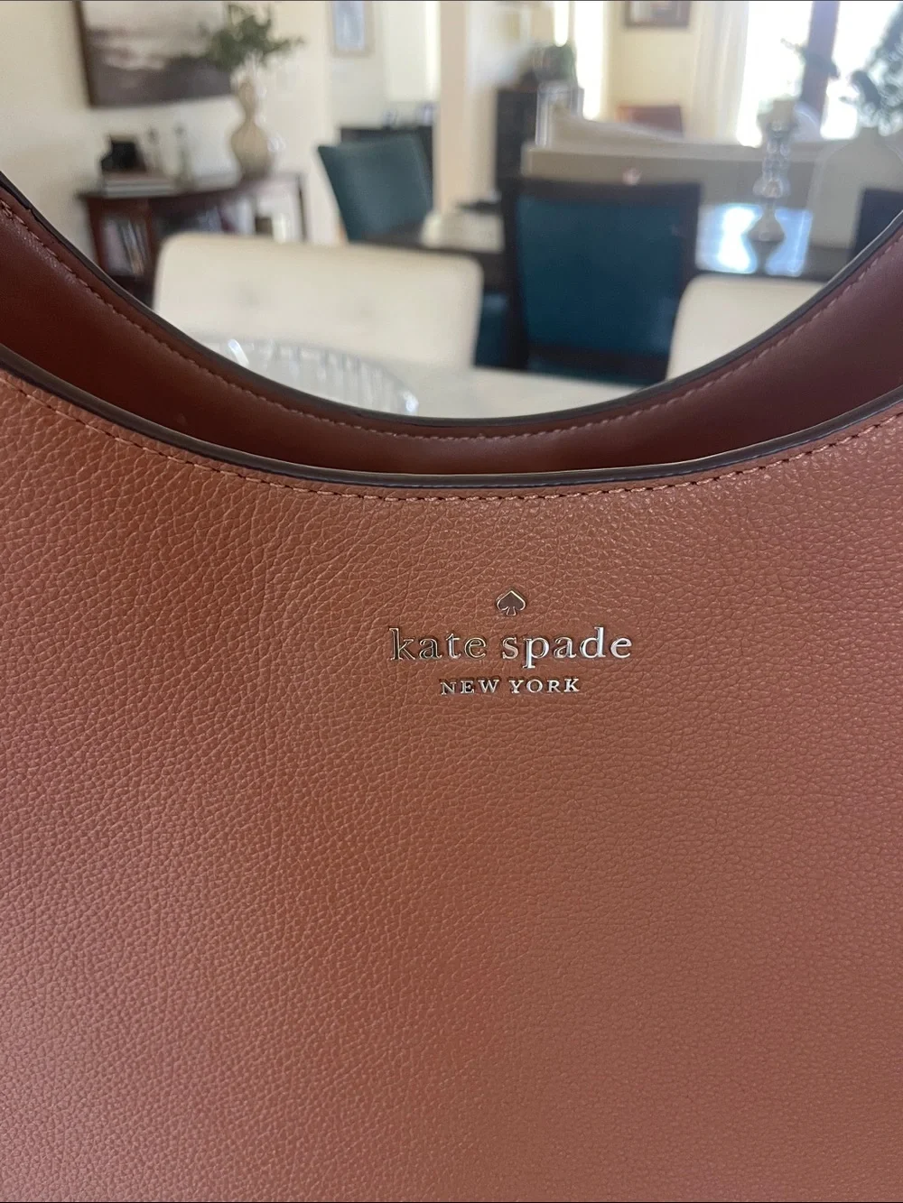 Kate Spade $354 Aster hobo shoulder bag tan warm gingerbread